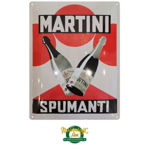 Метална табела с Martini Spumanti